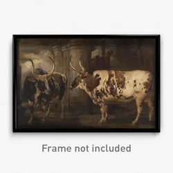 James Ward - Portraits of two extraordinary oxen, the property of the Earl of Powis