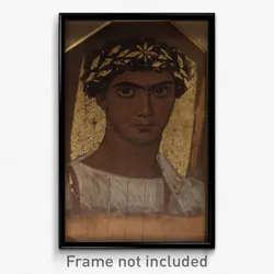 A young man in a gold wreath