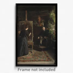 Jeanna Bauck - The Danish Artist Bertha Wegmann Painting a Portrait