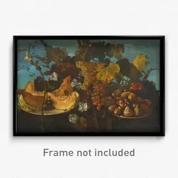 Michele Pace del Campidoglio - Still Life with Grapes, Figs and Marrow
