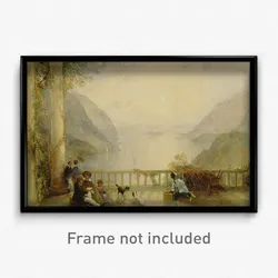 Thomas Creswick - Figures on a Balcony, probably at Westpoint