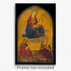Gherardo Starnina (?) - Adoration of the Virgin and Child by Saint John the Baptist and Saint Catherine