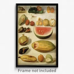 Hermenegildo Bustos - Still life with fruit (with scorpion and frog)