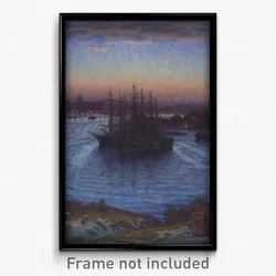Eugen - Ships at Anchor. Winter