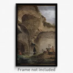 Hubert Robert - Washerwomen in the Ruins of the Colosseum