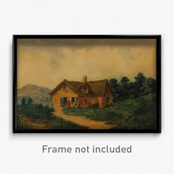 Prilidiano Pueyrredon - Paisaje (Granja europea)