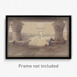 David Roberts - From under the Portico of the Temple of Edfu, Upper Egypt