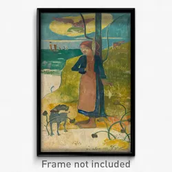 Paul Gauguin - Breton girl spinning