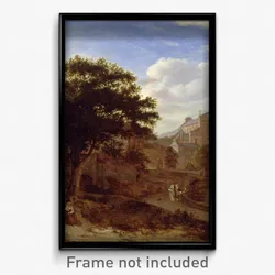 Van der Heyden, Jan - Two Churches and a Town Wall