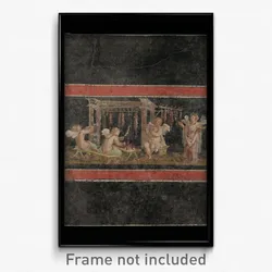 Fresco Fragment with Four Cupids Hanging Garlands
