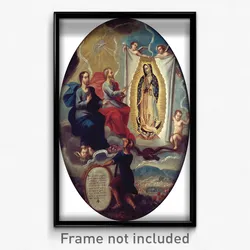Attributed to Joaquín Villegas - The Eternal Father Painting the Virgin of Guadalupe