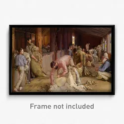 Tom Roberts - Shearing the rams