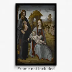 Master of the Sforza Altarpiece - Madonna and Child with Saint and a Donor