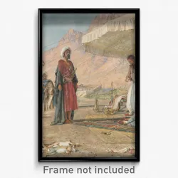 John Frederick Lewis - A Frank Encampment in the Desert of Mount Sinai. 1842 - The Convent of St. Catherine in the Distance