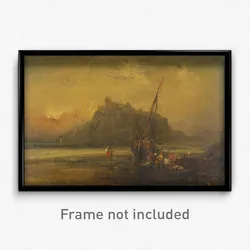 John Sell Cotman - Beach Scene