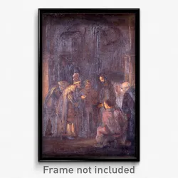 Hodgkins, Thomas F. - The Tribute Money (after Rembrandt)