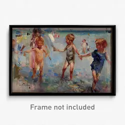 José Navarro Llorens - Children on the Beach
