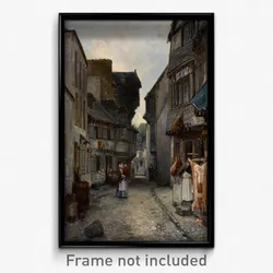 Johan Barthold Jongkind - A street in Landerneau