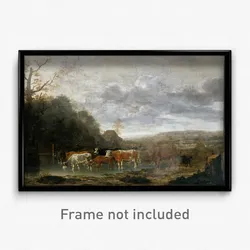 Van Borssum, Anthonie - Landscape with Cattle
