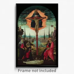 Jacopo del Sellaio - Votive Altarpiece- the Trinity, the Virgin, St. John and Donors