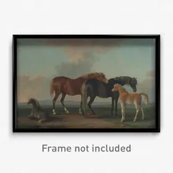 Sawrey Gilpin - Mares and Foals, facing right