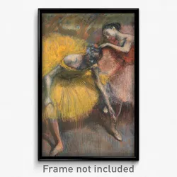 Edgar Degas - Deux danseuses jaunes et roses