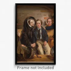 Abraham Solomon - Second Class - The Parting. "Thus part we rich in sorrow, parting poor."