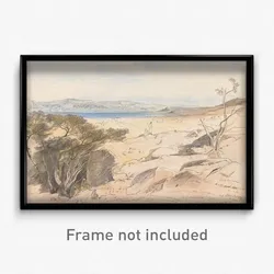 Edward Lear - The Dead Sea, 16 and 17 April 1858