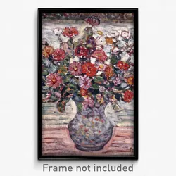 Maurice Brazil Prendergast - Flowers in a Vase (Zinnias)
