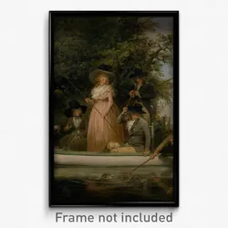 George Morland - A Party Angling