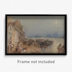 Joseph Mallord William Turner - Tours- Sunset- Looking Backwards