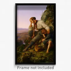 Karl Friedrich Lessing, German - The Robber and His Child
