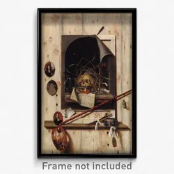 Cornelius Norbertus Gijsbrechts - Trompe l'oeil with Studio Wall and Vanitas Still Life