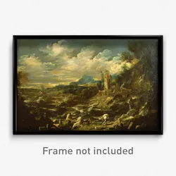Alessandro Magnasco - Landscape with Stormy Sea