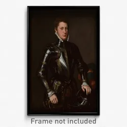 Circle of Antonis Mor van Dashorst (Flemish - Portrait of a Man in Armor