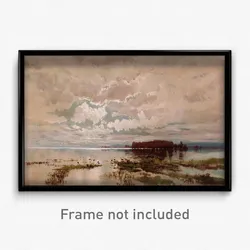 Wc Piguenit - The flood in the Darling 1890