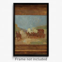 Pedro Figari - Una diligencia