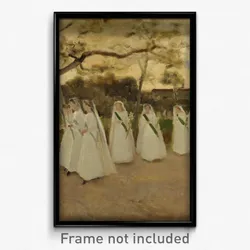 Joaquim Vayreda - Procession of Schoolgirls