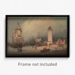 Robert Salmon - The Low Lighthouse, North Shields