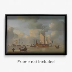 Peter Monamy - An English Royal Yacht Standing Offshore in a Calm