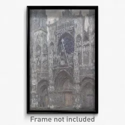 Claude Monet - The Cathedral in Rouen. The portal, Grey Weather