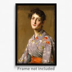 William Merritt Chase - Girl in a Japanese Costume
