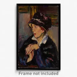 Anton Faistauer - Woman with a Dark Hat