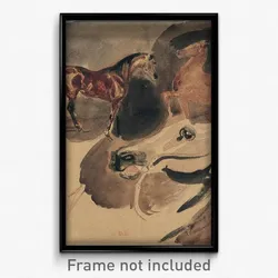 Eugène Delacroix - Study of Horses