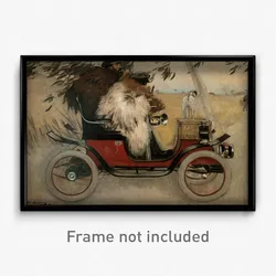 Ramon Casas - Ramon Casas and Pere Romeu in an Automobile