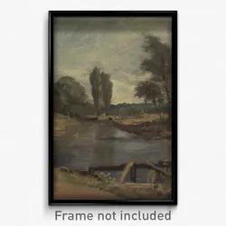 John Constable - Flatford Lock