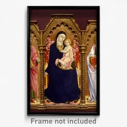 Sano di Pietro - Madonna and Child with Saints James Major and John the Evangelist, altarpiece