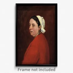 Benet Mercadé - Portrait of Senyora Anita with Red Dress