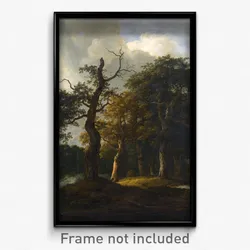 Jacob van Ruysdael - A Road through an Oak Wood