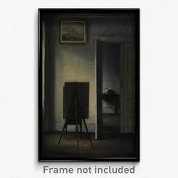 Vilhelm Hammershøi - Interior with the Artist's Easel
